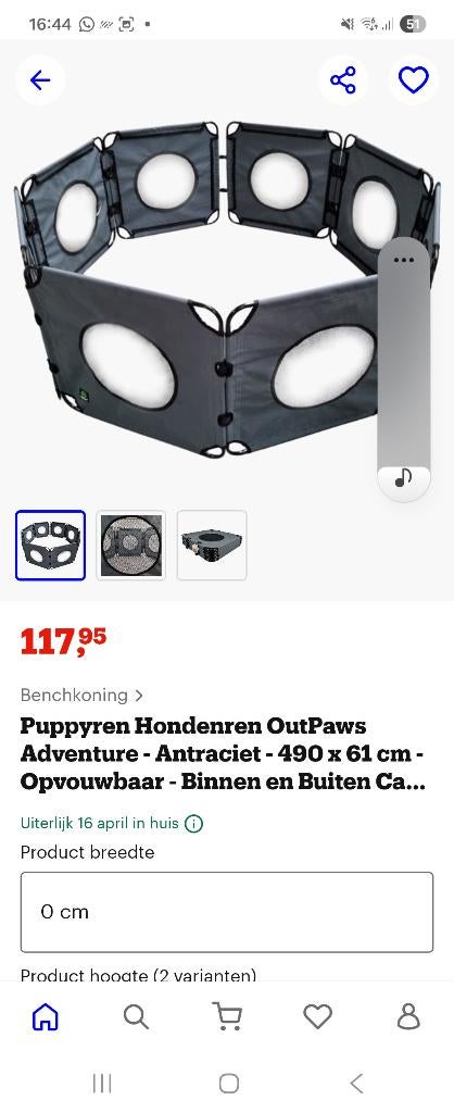 Camping, Ophalen of Verzenden, Zo goed als nieuw