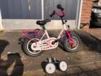 Meisjesfiets met zijwieltjes 12 inch kinderfiets, Ophalen, Zo goed als nieuw, 14 inch of minder, Handrem
