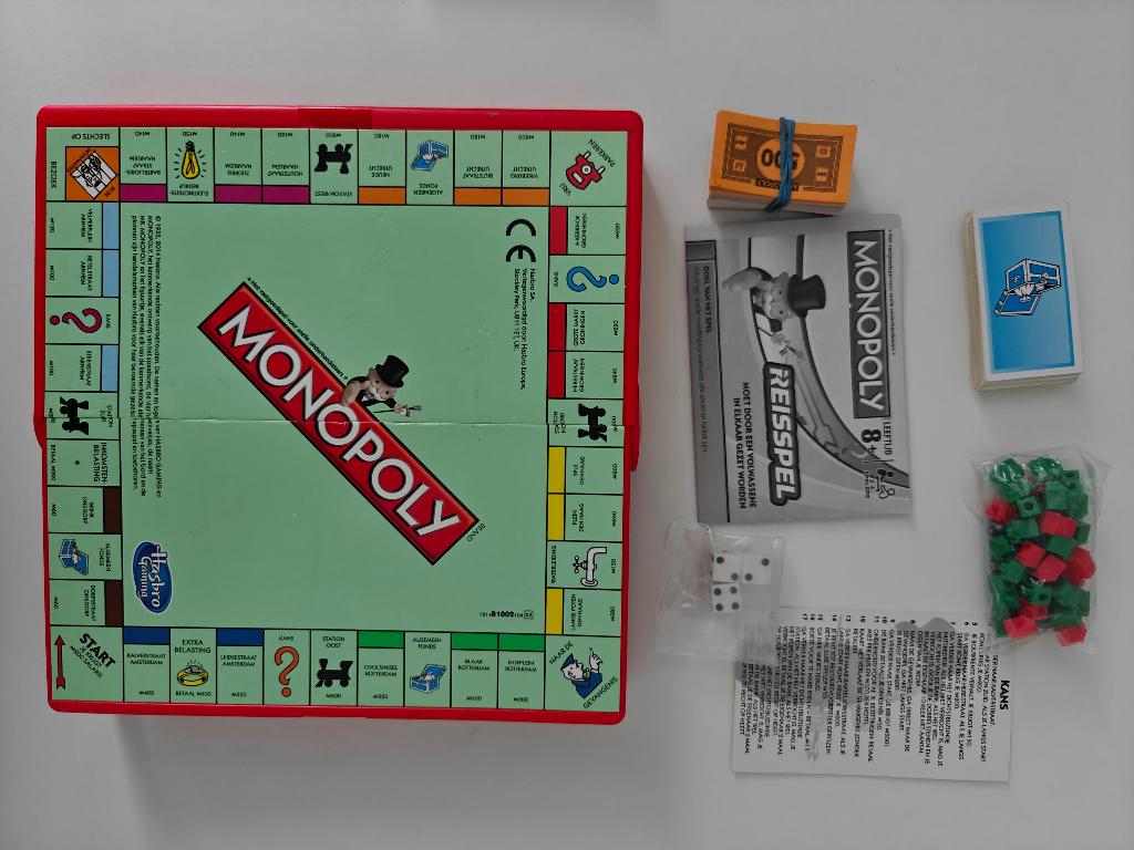 Monopoly Reis Spel, Hobby en Vrije tijd, Gezelschapsspellen | Bordspellen, Ophalen of Verzenden, Een of twee spelers, Reisspel