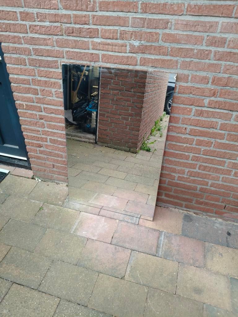 Spiegel plaat - 100x67 cm, Huis en Inrichting, Woonaccessoires | Spiegels, Ophalen, Gebruikt, 100 tot 150 cm, Rechthoekig