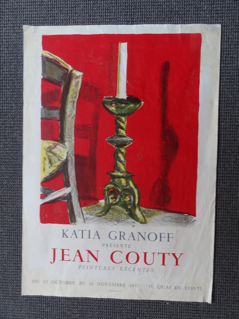 Litho Mourlot Paris, Katia Granoff présente Jean Couty, 1957, Verzenden