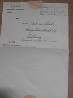 Brief ministerie van marine diensttijd Indonesië  1950, Ophalen, Marine, Nederland