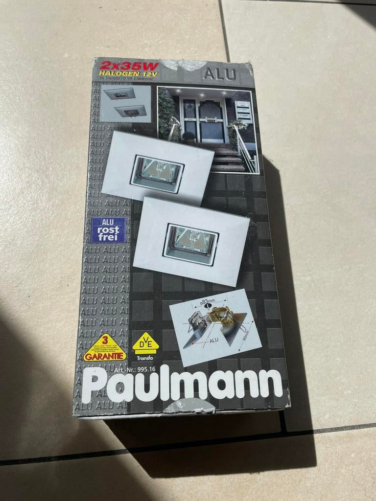 Paulmann halogeen spots buiten/nat, Halogeen, Metaal of Aluminium, Nieuw, Ophalen of Verzenden