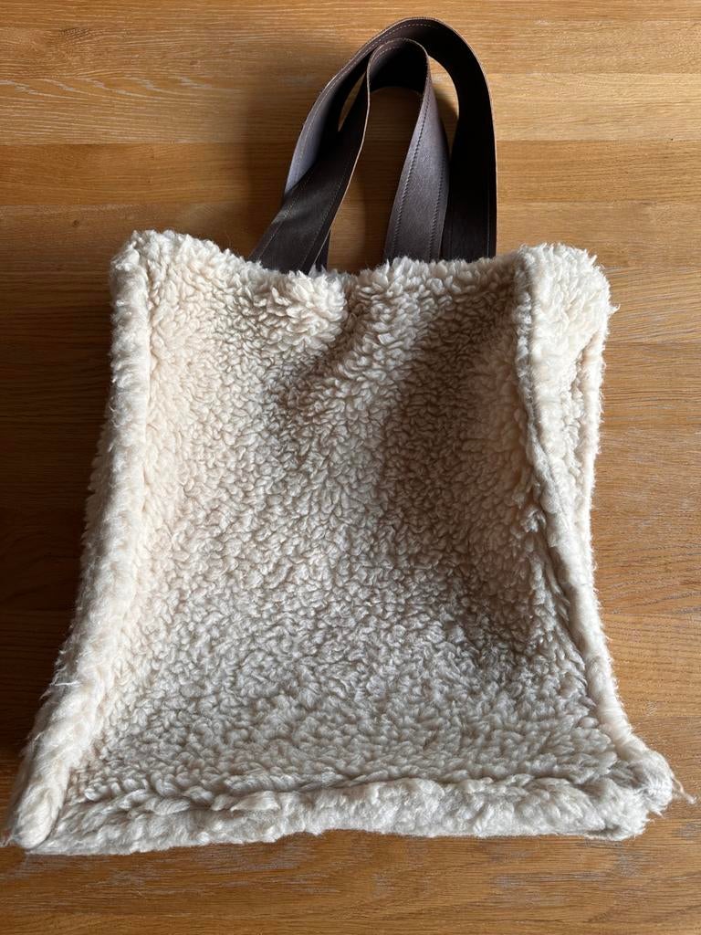 Tas - teddy stof - Femmes du Sud, Ophalen of Verzenden, Zo goed als nieuw, Handtas