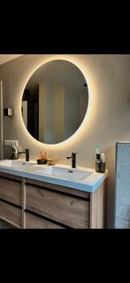 Saniclass LED Spiegel 100cm met Spiegelverwarming, Ophalen, Rond, Zo goed als nieuw, 100 tot 125 cm
