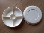 Tupperware serveerschaal / hapjesschaal, Ophalen of Verzenden, Gebruikt, Wit, Schaal