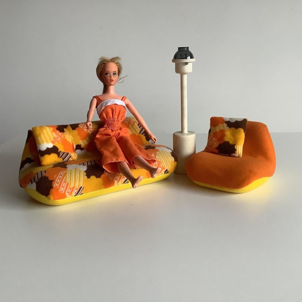 Leuke vintage Mattel woonkamerset, Ophalen of Verzenden, Zo goed als nieuw, Accessoires