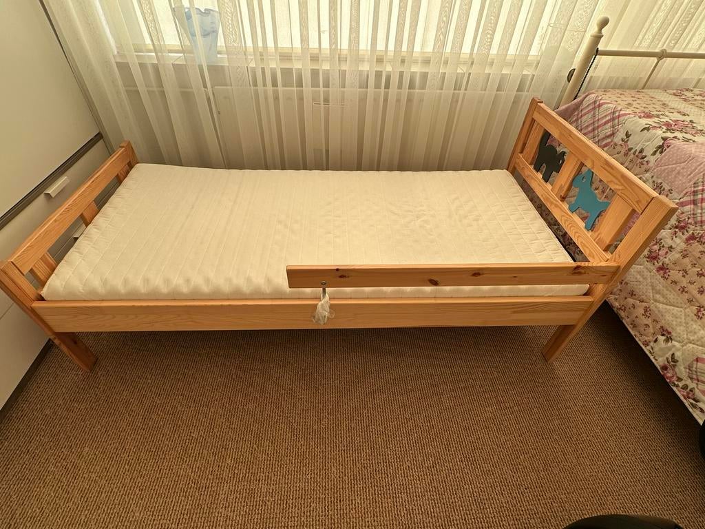 Kinderbed peuterbed met lattenbodem en matras 70x160, Kinderen en Baby's, Kinderkamer | Bedden, Gebruikt, 70 tot 85 cm, Ophalen of Verzenden