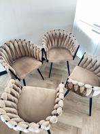 4x Pole to Pole Wave eetkamerstoelen – Sand White, Ophalen, Gebruikt, Overige kleuren, Vier