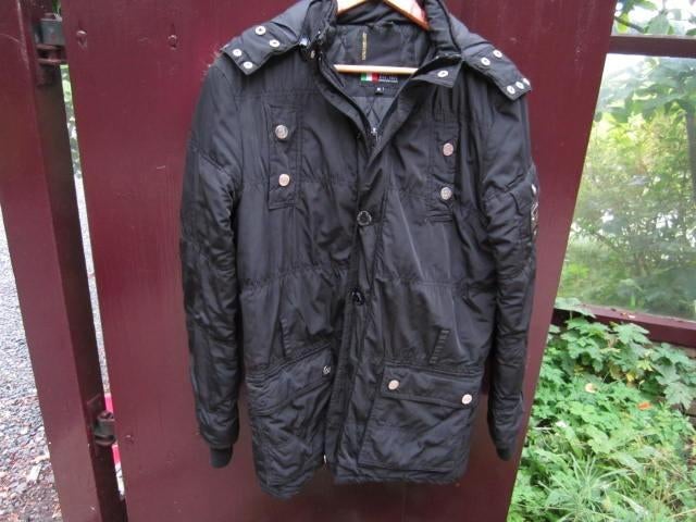 Jas Scamm Est.1975 zwart.Coolcat winterjas., Ophalen of Verzenden, Zo goed als nieuw, Maat 46 (S) of kleiner, Zwart