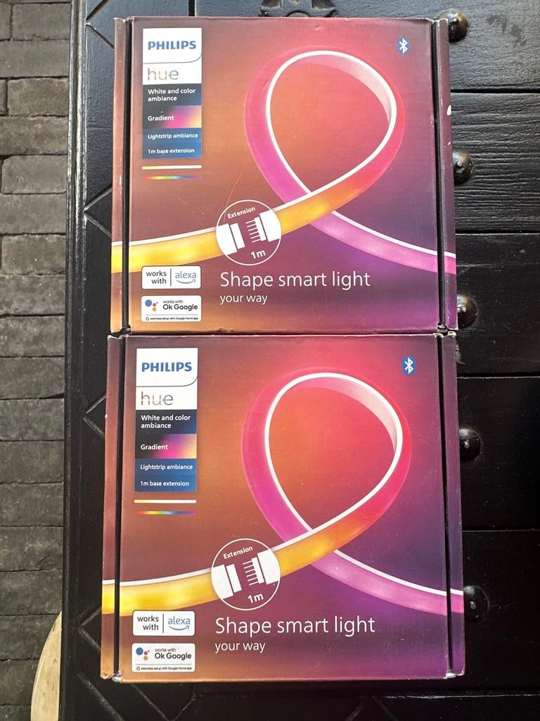 Philips Hue Gradient Lightstrip 1m Extension (2 stuks), Ophalen of Verzenden, Nieuw