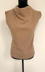 NIEUW! Aimee the Label dames top sierlijke hoge hals sand XS, Verzenden, Beige, Nieuw, Zonder mouw