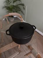 Gietijzeren pan zwart, Ophalen of Verzenden, Zo goed als nieuw, Gietijzer, Koekenpan of Braadpan