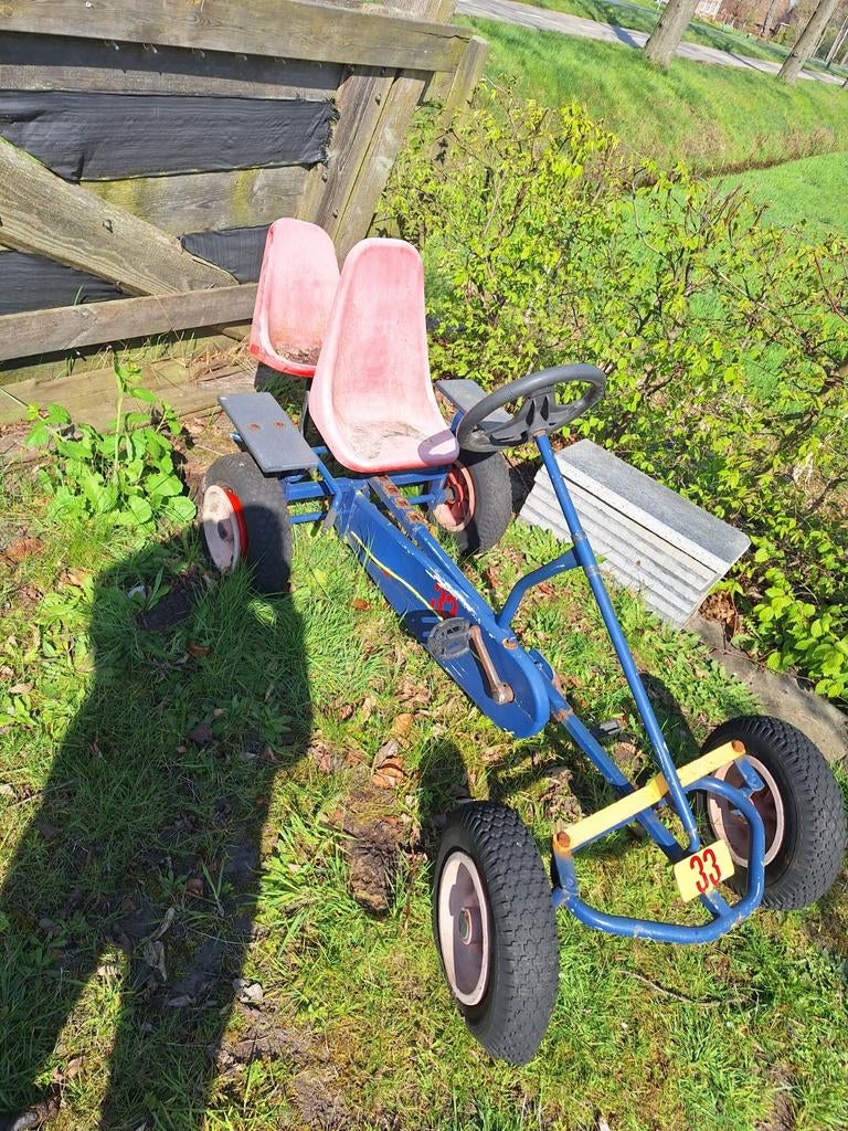 Leuke skelter met 2 zitjes - Ideaal voor duo-plezier!, Ophalen, Gebruikt, Overige merken, Duozit