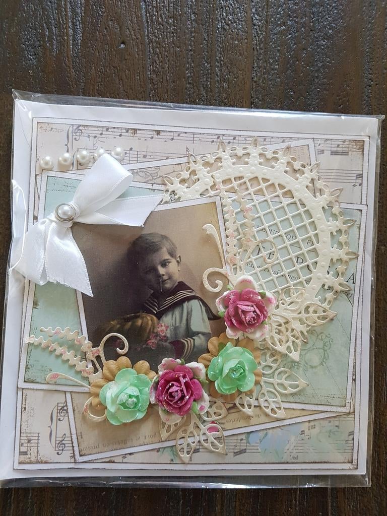 Kaartje vintage portret jongentje (zonder tekst), Ophalen of Verzenden, Nieuw, Overige thema's