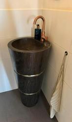 Staande wasbak Belgisch hardsteen, Ophalen, Overige typen, Zo goed als nieuw, Minder dan 100 cm