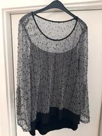 Shirt met gaatjes en paletten van JOSEPH RIBKOFF maat 44, Zwart, Maat 42/44 (L), Ophalen of Verzenden, Zo goed als nieuw