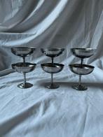 Vintage Franse RVS ijscoupes Letang & Remy | inox | dessert, Ophalen, Overige materialen, Overige stijlen, Overige typen