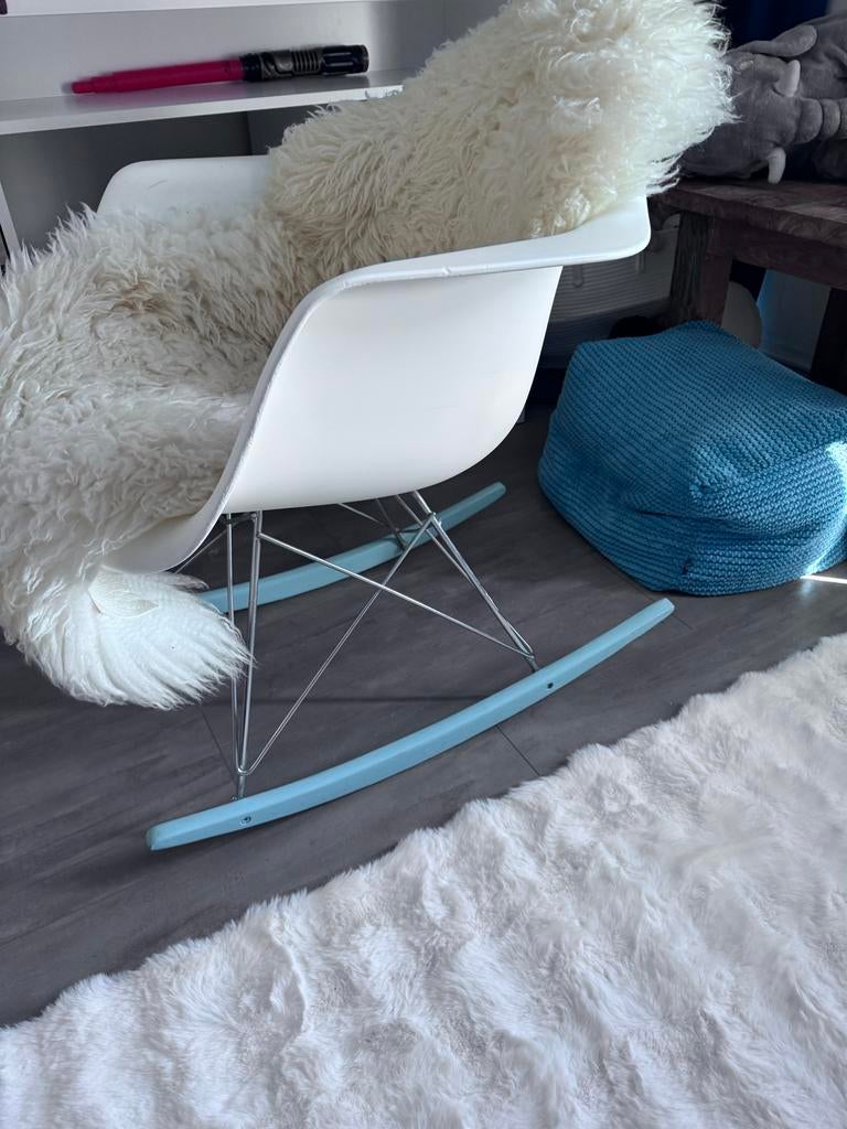 Schommelstoel, Ophalen, Kunststof, Gebruikt, Wit