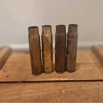 vier originele lege 20 mm hulzen uit de Tweede Wereldoorlog, Verzamelen, Militaria | Tweede Wereldoorlog, Ophalen, Hulzen of Bodemvondsten