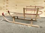Houten slee met rugleuning, Ophalen, Rugleuning, Gebruikt