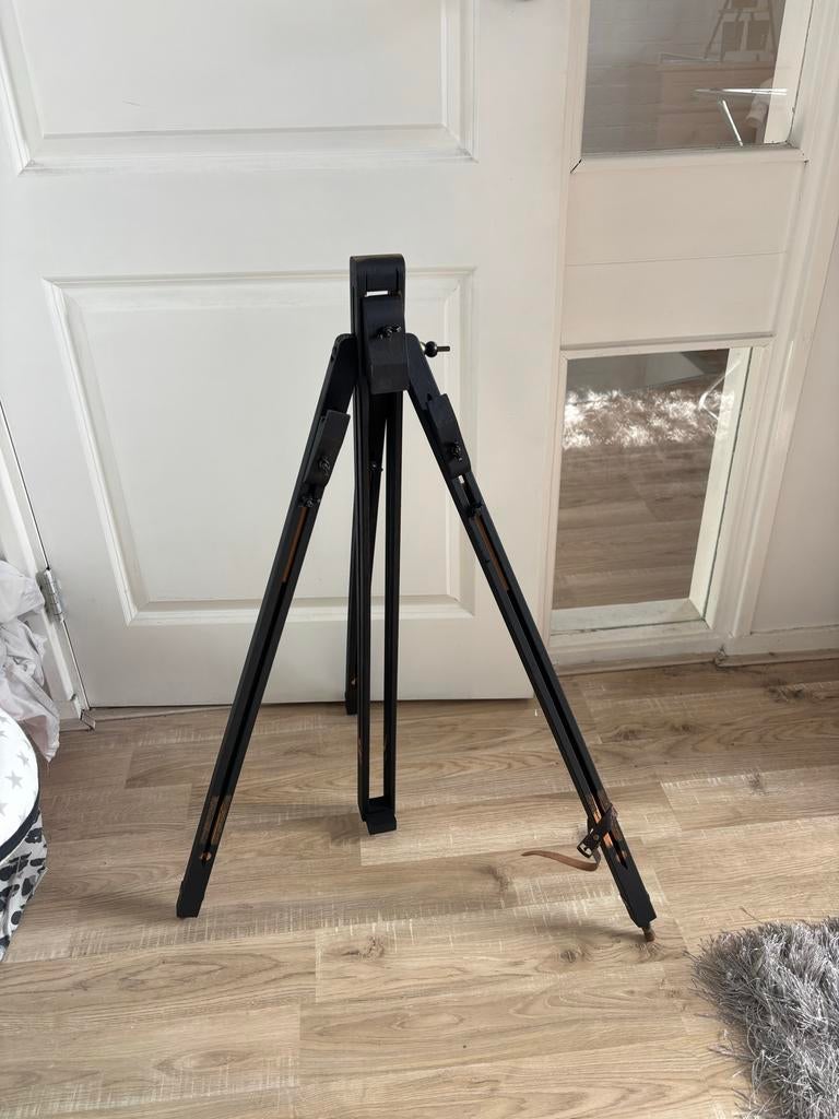 Zwart geschilderde schildersezel, Hobby en Vrije tijd, Schilderen, Ophalen, Gebruikt, Ezel