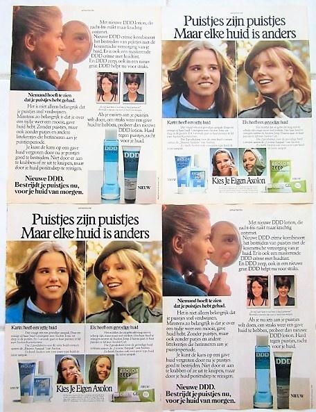 48 vintage reclames huidverzorging 1979-80 schoonheid, Verzamelen, Merken en Reclamevoorwerpen, Gebruikt, Overige typen, Ophalen of Verzenden