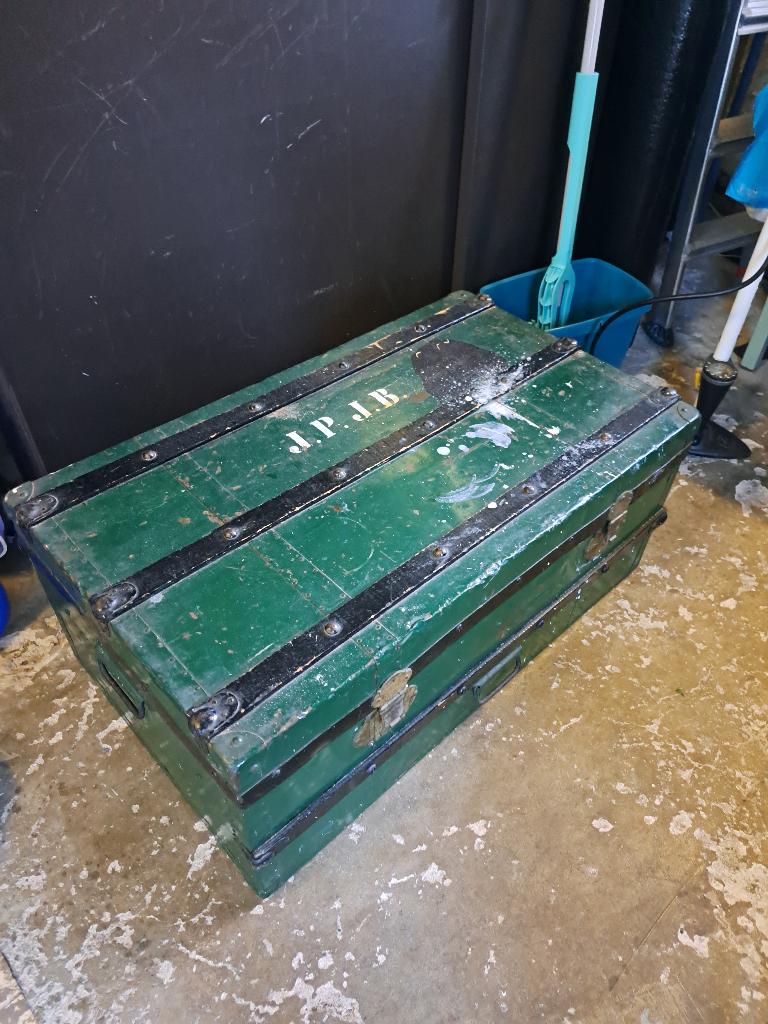 dekenkist, Huis en Inrichting, Woonaccessoires | Kisten, Ophalen, Gebruikt, 50 tot 100 cm, Minder dan 50 cm