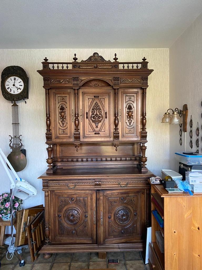 Antieke Franse Henry II-stijl buffetkast, Antiek en Kunst, Ophalen