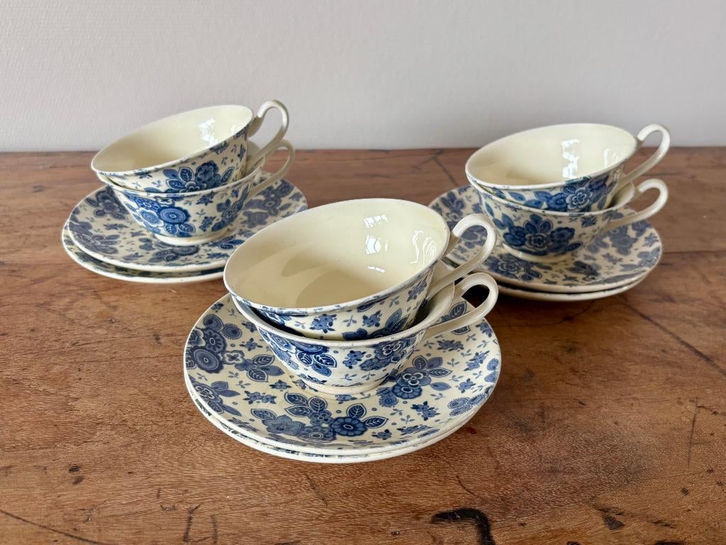 Kop en Schotels - Theeservies - Societe Ceramique - Beatrix, Antiek en Kunst, Ophalen of Verzenden