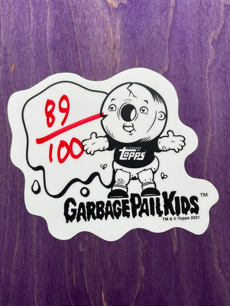 Garbage Pail Kids GUTS Deck LE 89/100 + Hanger, Ophalen of Verzenden, Zo goed als nieuw, Skateboard