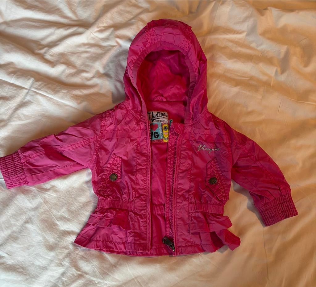 Vingino zomerjas maat 74 roze, Kinderen en Baby's, Babykleding | Maat 74, Ophalen of Verzenden, Gebruikt, Meisje, Jasje