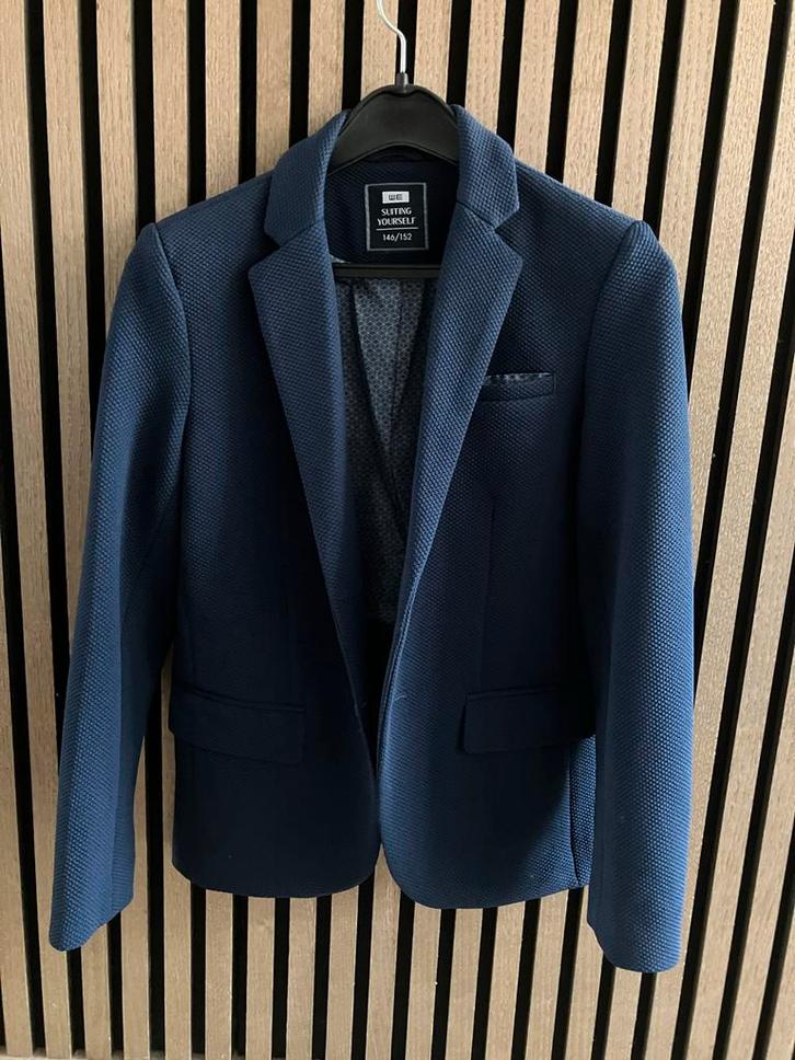 Jongens pak maat 146-152, eenmalig gedragen, Kinderen en Baby's, Kinderkleding | Overige, Zo goed als nieuw, Jongen, Ophalen of Verzenden