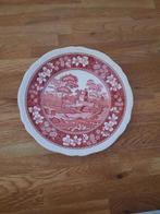 SPODE keramieke schotel Pink tower diameter 19,5 cm, Ophalen of Verzenden
