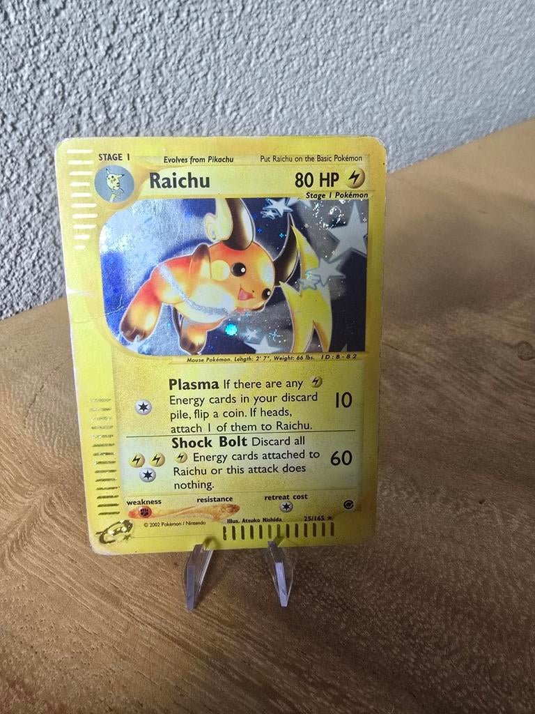 Raichu Expedition EX25, Verzenden, Gebruikt, Losse kaart, Foil