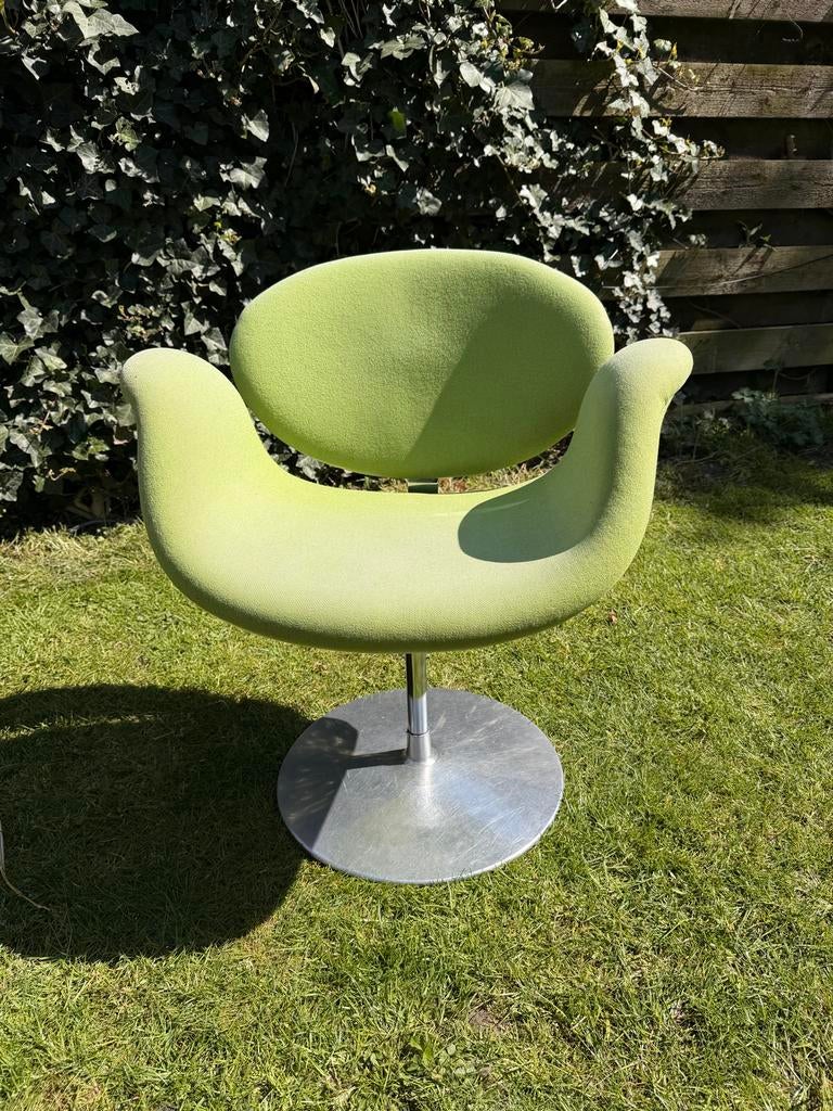 Artifort Little Tulip stoel - Groen, Gebruikt, Overige kleuren, Ophalen of Verzenden, Eén
