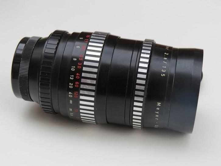 Pentacon 2.8/135mm ("Bokeh Monster") incl. E-mount adapter, Verzamelen, Fotografica en Filmapparatuur, Fototoestel, Ophalen of Verzenden