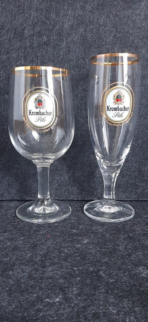 Krombacher bierglazen, Ophalen of Verzenden, Zo goed als nieuw, Glas of Glazen, Overige merken