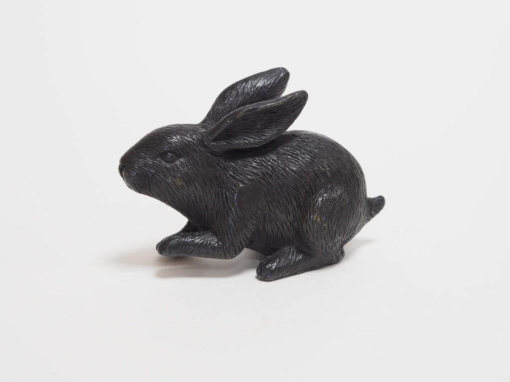 URN / KONIJN / HAAS /mini urn// bronzen as urn