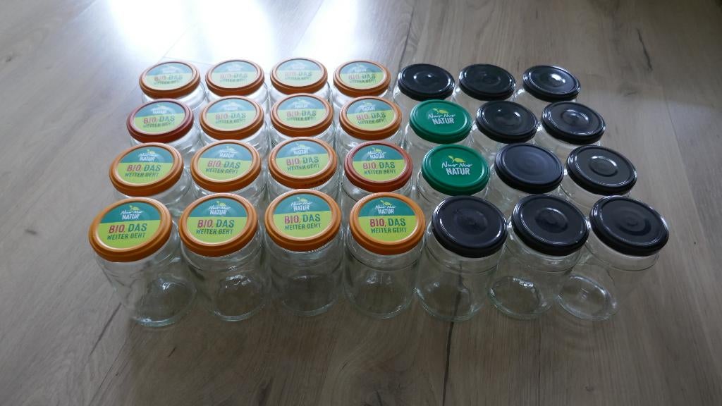33 jampotten, Ophalen, Gebruikt, Glas, Pot, Bus of Blik