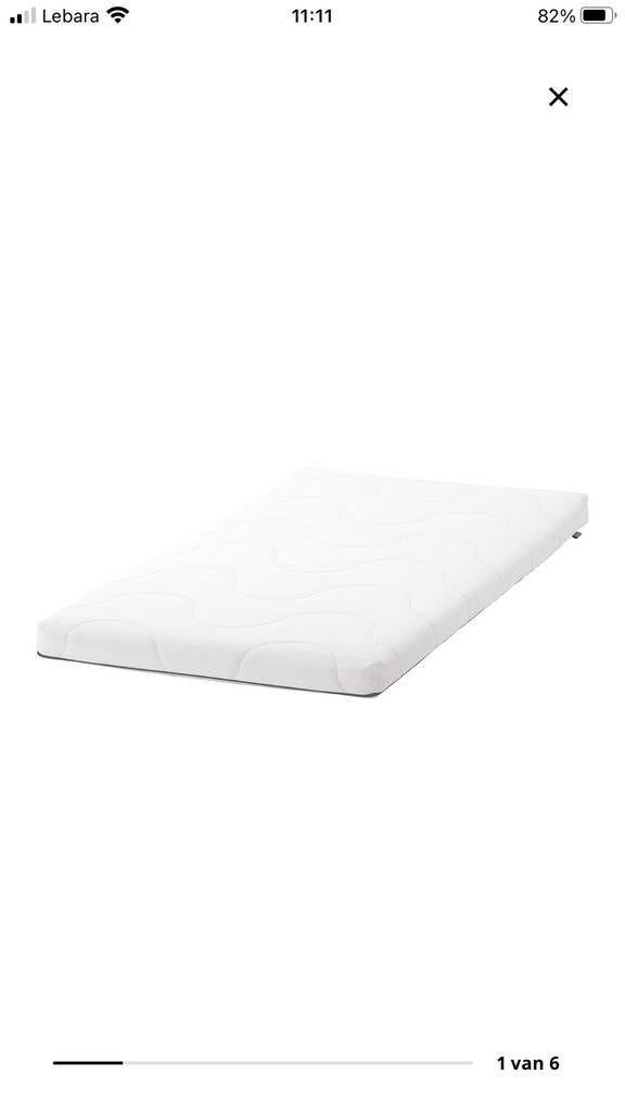 Ikea matras en matrasbeschermer voor ledikantje, Ophalen, Zo goed als nieuw, Ledikant