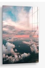 Groot glazen schilderij 100x150 cm - Wolkenlucht, Ophalen