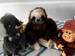 3 knuffels: Koala met baby, Luiaard en Aap, Kinderen en Baby's, Speelgoed | Knuffels en Pluche, Ophalen of Verzenden, Gebruikt