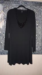 Yoek Tuniek Maat L 46/48 - A-lijn, Lange Mouwen, Kleding | Dames, Blouses en Tunieken, Yoek, Zwart, Maat 46/48 (XL) of groter