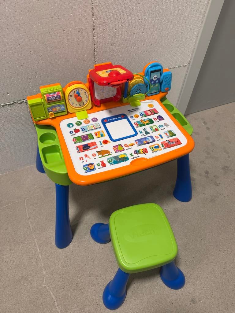 VTech Interactief Bureau met Krukje, Kinderen en Baby's, Speelgoed | Vtech, Ophalen, Zo goed als nieuw, 2 tot 4 jaar