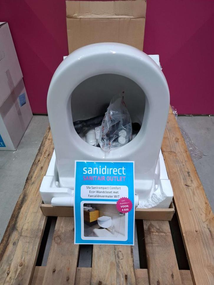 Sfa Sanicompact Comfort Eco+ Wandcloset met Faecaliënvermale, Doe-het-zelf en Verbouw, Sanitair, Nieuw, Toilet, Ophalen