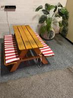 Kinder picknick tafel, Tuin en Terras, Picknicktafels, Ophalen, Zo goed als nieuw, Rechthoekig, Hout