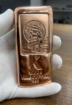 Kinesis: 1000 gram Koperbaar. 1 KG puur koper. Copper Bar., Ophalen of Verzenden, Koper