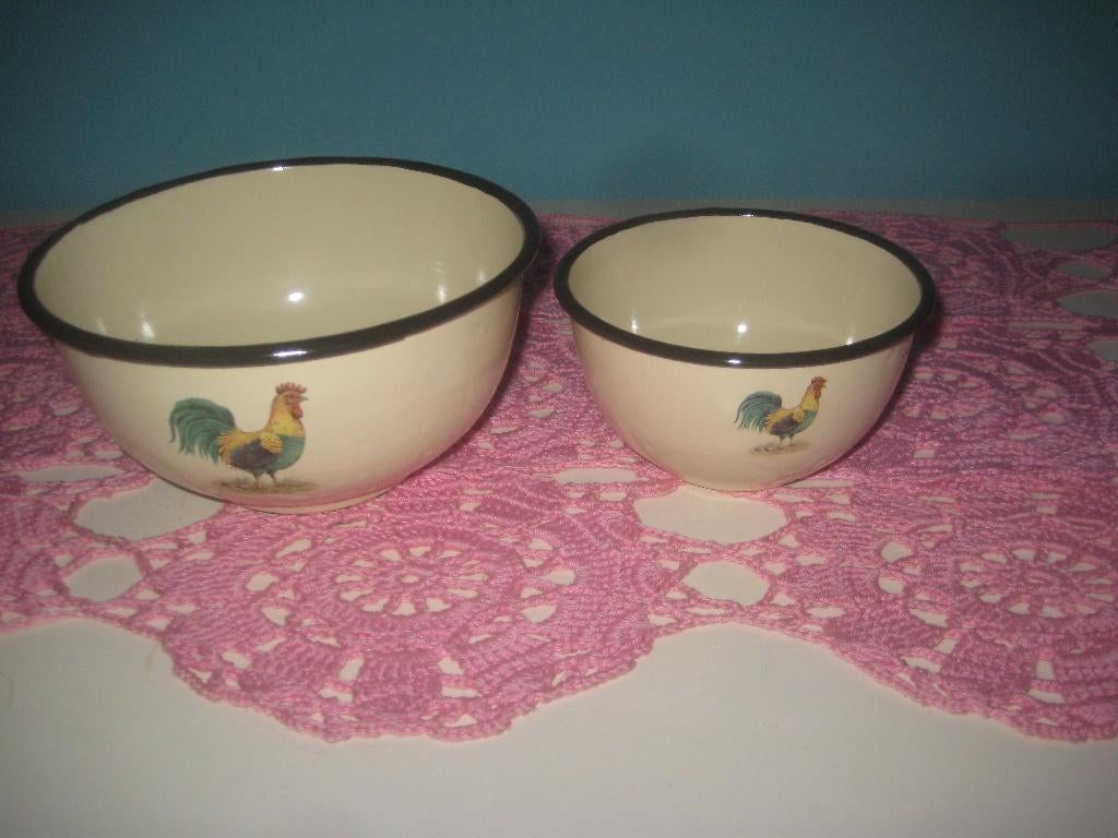 emaille schaaltjes+beker, Huis en Inrichting, Ophalen of Verzenden, Nieuw, Overige materialen, Pannenset