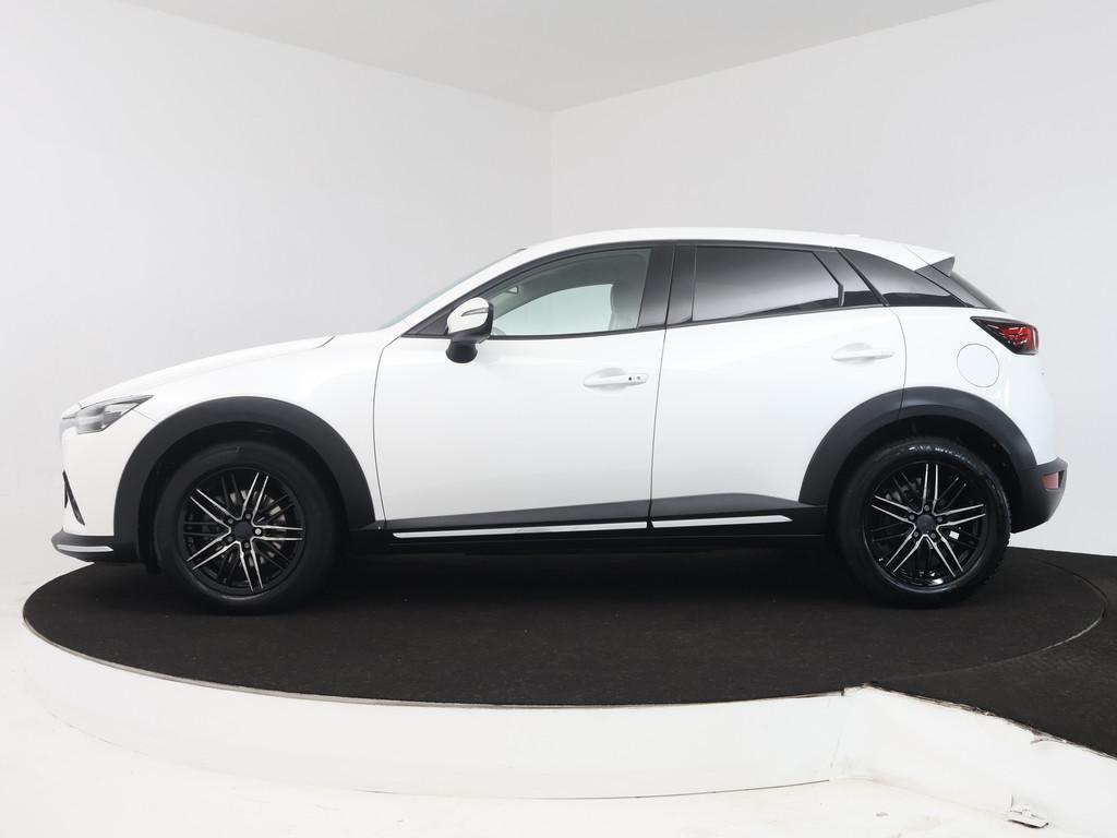 Mazda CX-3 2.0 SkyActiv-G 120 GT-M | Trekhaak | BOSE | Leder, Auto's, Mazda, Adaptive Cruise Control, 4 cilinders, Wit, Handgeschakeld